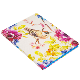 Записная книжка в клетку 15.5x21 Птица R1-2442144, Белый/желтый