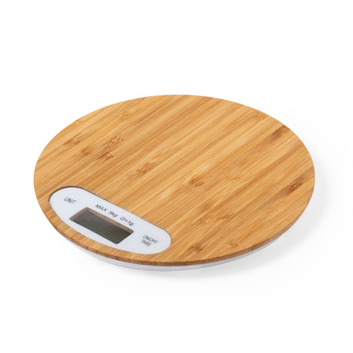 Весы настольные HINFEX, бамбук, коричневый