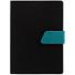 Ежедневник Boom, недатированный, черный с бирюзовым