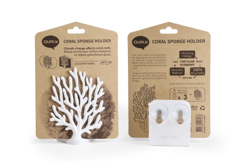 Держатель для мочалок coral sponge, Белый