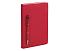 Подарочный набор с блокнотом С3, металлической ручкой и бутылкой для воды, красный
