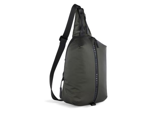 Рюкзак с одним плечевым ремнем BUGATTI БЛАНК | BLANC, оливковый, тарпаулин/полиэстер, 18х9х30 см