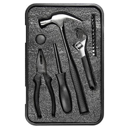 Набор инструментов Tools Baltimore черный 6 в 1 в пластиковом футляре, Черный