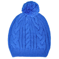Шапка IRISH  с помпоном, синий Шапка IRISH  с помпоном, синий
