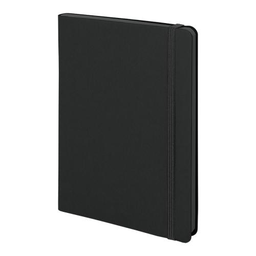 Ежедневник недатированный Shady, А5,  черный, кремовый блок в линейку, черный обрез, черный