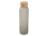 Lume бутылка из матового содово-известкового стекла объемом 500 мл с бамбуковой крышкой - Серый