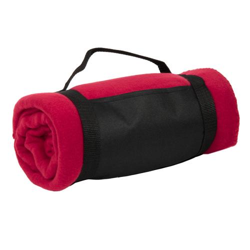 Плед COLOR, 130х150 см, флис 200 гр/м2, ярко-красный