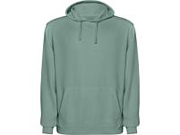 Толстовка с капюшоном KENIA унисекс, сине-зеленый выстиранный