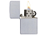 Зажигалка ZIPPO Classic с покрытием Satin Chrome™, латунь/сталь, серебристая, матовая, 38x13x57 мм