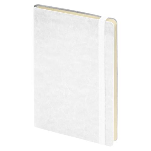 Ежедневник недатированный Boomer, А5,  белый, кремовый блок в линейку, без обреза, белый