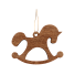 Ёлочная игрушка Лошадка (красный)