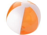 Пляжный мяч «Bondi», цвет: белый, оранжевый, прозрачный