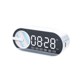 Колонка беспроводная MyTone Sound Clock c часами, Белый