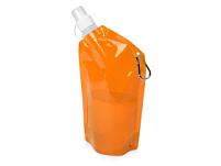 Емкость для питья «Cabo» с карабином, цвет: оранжевый, прозрачный