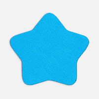 Наклейка тканевая Lunga Bial, M, голубая