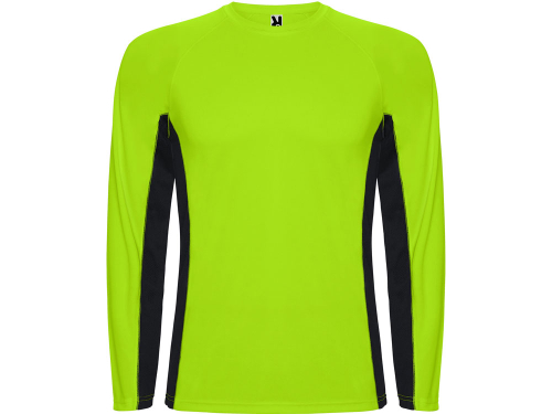 Футболка Shanghai  мужская с длинным рукавом, неоновый зеленый/черный