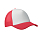Бейсболка, красно-белый