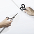 Настольные ножницы на магнитной подставке SCISSORS BLACK черные