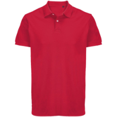 Рубашка поло унисекс Pacific, красная
