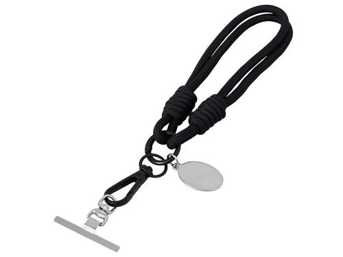 Брелок-браслет Bohemian c металлическим держателем для телефона, черный