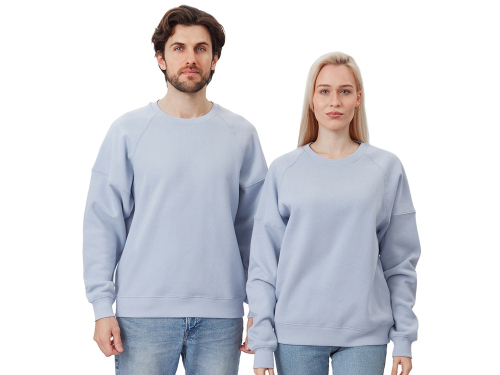 Свитшот оверсайз Paris, унисекс, небесно-голубой