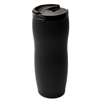 Термокружка с двойной стенкой Softex, Черный Термокружка с двойной стенкой Softex, Черный