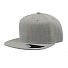 Бейсболка SNAP BACK, 6 клиньев, пластиковая застежка, серый меланж
