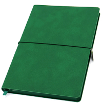 Ежедневник A5 недатированный Massimo в мягком переплёте, Темно-зеленый