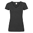 Футболка женская "Lady-Fit V-Neck T", черный