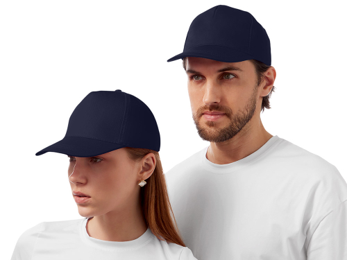 Бейсболка Мемфис 230 5-панельная, темно-синяя