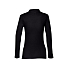 Рубашка-поло женская BERN WOMEN 210 с длинным рукавом, черный