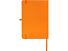 Teak блокнот А5 из переработан. материала в твердой обложке с линован. страницами - Оранжевый