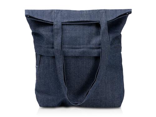 Сумка из переработанной джинсовой ткани Крик (Kirk), синий