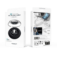 Кабель VONMAHLEN allroundo® eco 6 в 1 с быстрой зарядкой, 90 см Кабель VONMAHLEN allroundo® eco 6 в 1 с быстрой зарядкой, 90 см