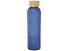 Lume бутылка из матового содово-известкового стекла объемом 500 мл с бамбуковой крышкой - Синий