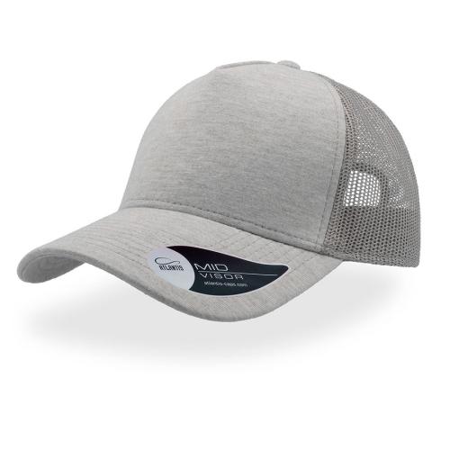 Бейсболка RAPPER JERSEY, 5 клиньев, пластиковая застежка, светло-серый