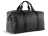 Сумка дорожная BUGATTI Elsa, чёрная, воловья кожа/полиэстер, 47х22х24 см