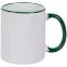 Кружка Rimo для сублимационной печати, темно-зеленая
