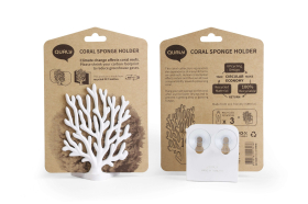 Держатель для мочалок coral sponge, Белый