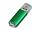 Флешка промо прямоугольной формы  c прозрачным колпачком, 32 Гб, зеленый