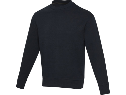 Jet унисекс Aware™ свитер с круглым вырезом из переработанных материалов - Темно - синий