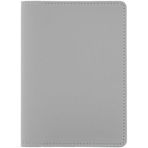 Обложка для паспорта Shall Simple, серый