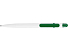 Ручка шариковая Этюд, белый/зеленый