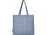Эко-сумка Pheebs с клинчиком, изготовленная из переработанного хлопка, плотность 210 г/м2, синий мела