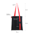 Шоппер Superbag black (чёрный с красным)