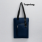 Шоппер Superbag Pocket, с внутренним креплением (карабин) и чехлом для мелочей (темно-синий с черным)