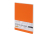 Тетрадь с каменной бумагой А5 Carrara 40 л., линейка, оранжевый
