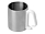 Стальная кружка Climber с пластиковой ручкой, серебристый/белый