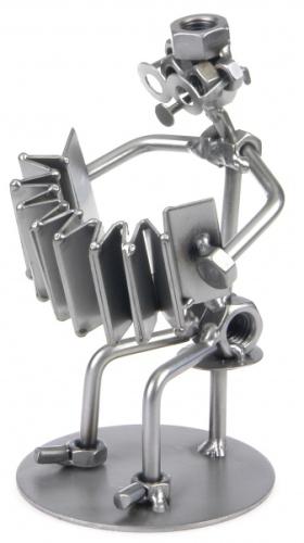 Баянист-виртуоз Фигурки из металла HINZ & KUNST, Серый