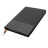 Блокнот A5 Shell в мягком переплёте c металлической биркой, Черный